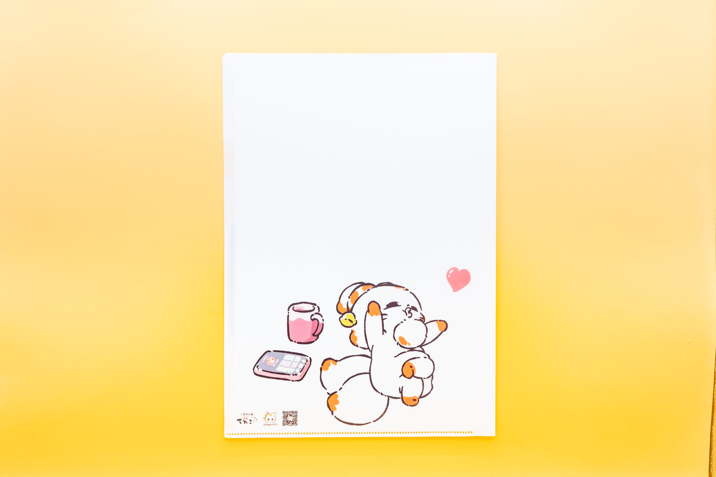 雙尾狐天狐資料夾(拋吻)正面是PoNkichi,背面是天狐