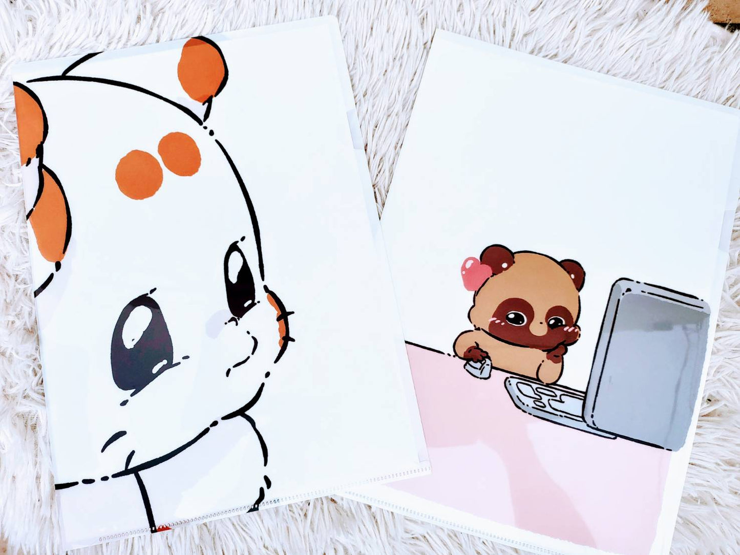 雙尾狐Tenko_透明文件套裝(面朝上、吹吻套裝)