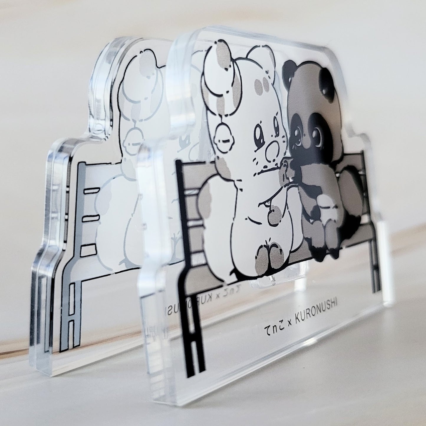 【デザフェス63:新商品】黒主厳太×てnこの影絵アートアクリルクリップ