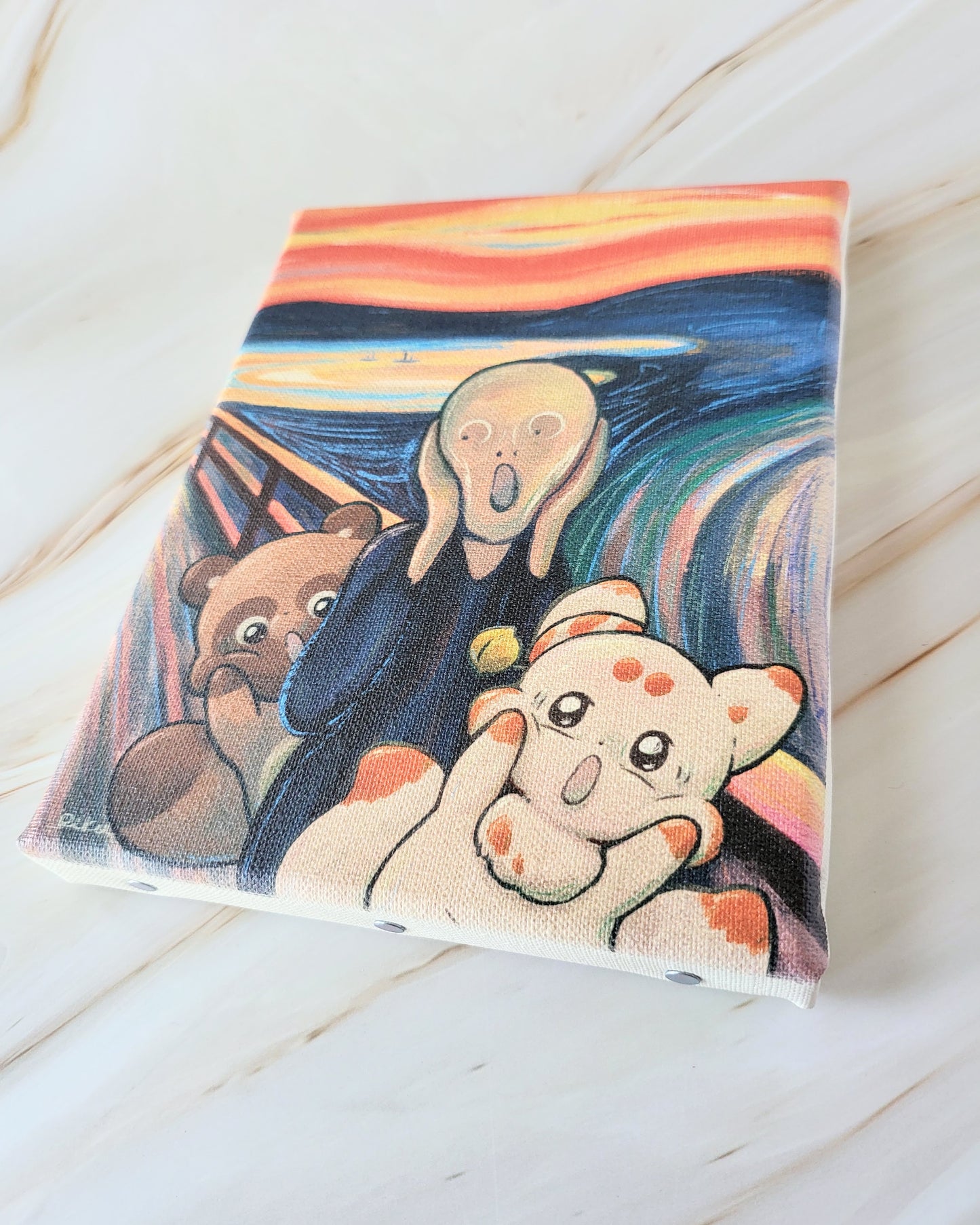 【デザフェス63：新商品】『う゛ぉーう゛ぉーう゛ぉー』_F0 SIZE_2_FINE ART TEXTURED CANVAS（キャンバスプリント）