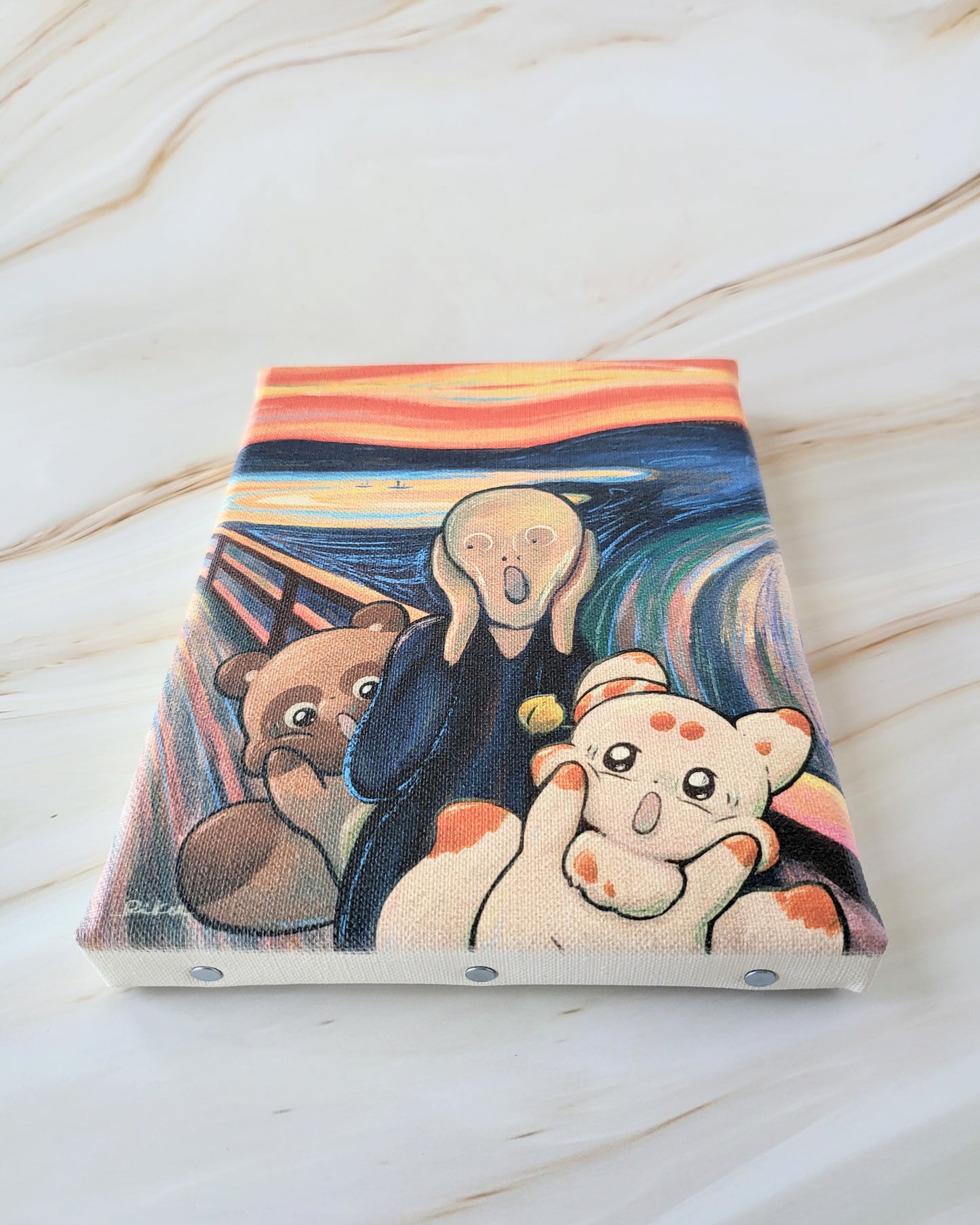 【デザフェス63：新商品】『う゛ぉーう゛ぉーう゛ぉー』_F0 SIZE_2_FINE ART TEXTURED CANVAS（キャンバスプリント）