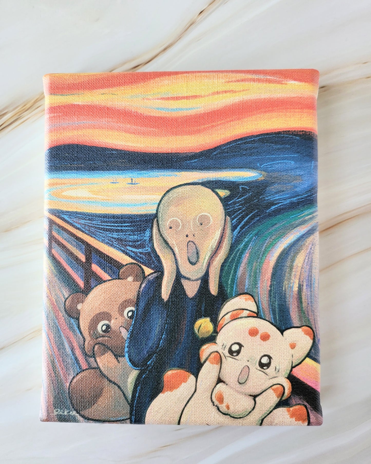 【デザフェス63：新商品】『う゛ぉーう゛ぉーう゛ぉー』_F0 SIZE_2_FINE ART TEXTURED CANVAS（キャンバスプリント）