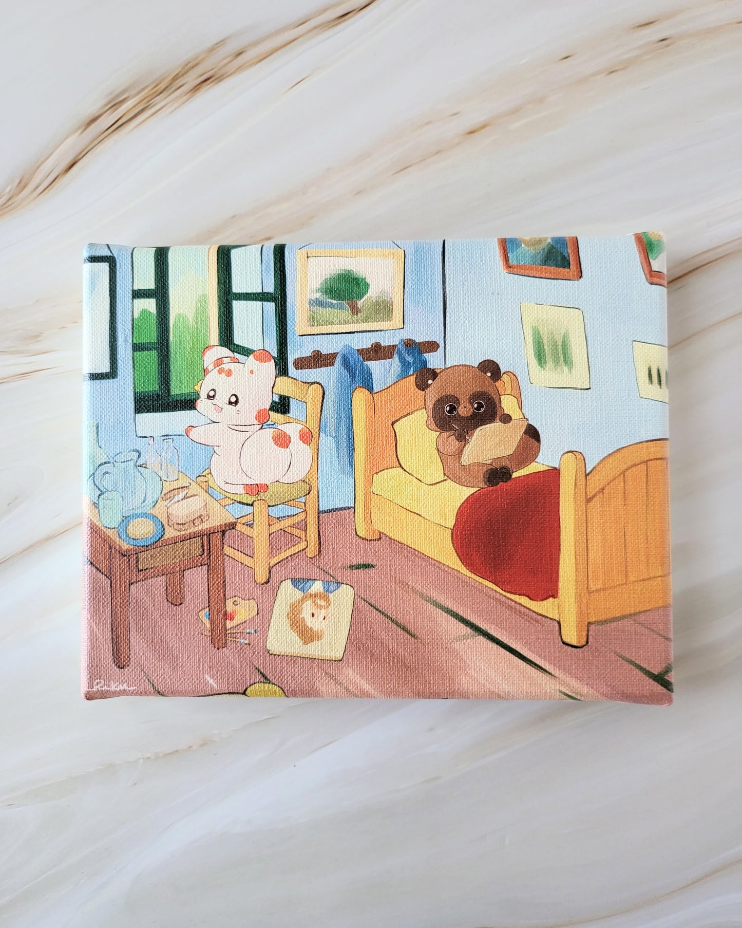 【デザフェス63：新商品】アルルの寝室にて_F0 SIZE_2_FINE ART TEXTURED CANVAS（キャンバスプリント）