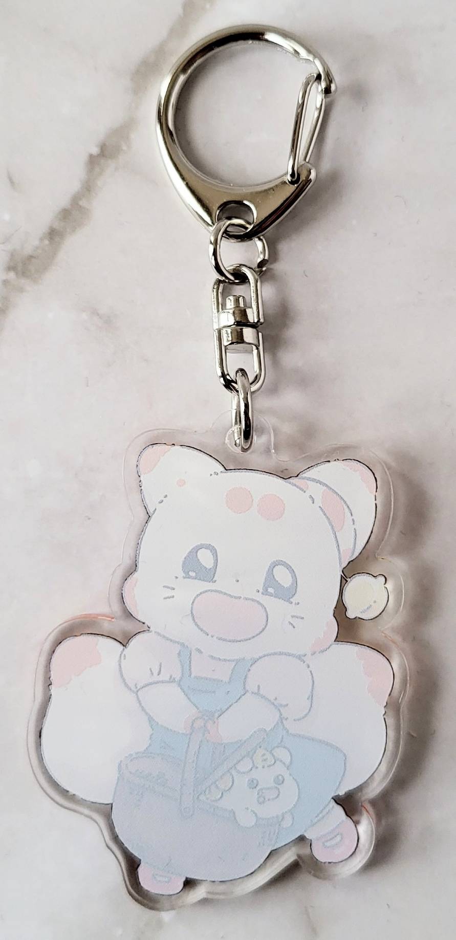【デザフェス63：既存商品】二尾の小狐てnこ_ハロウィンコスチューム２０２５アクリルキーホルダー　てｎこ