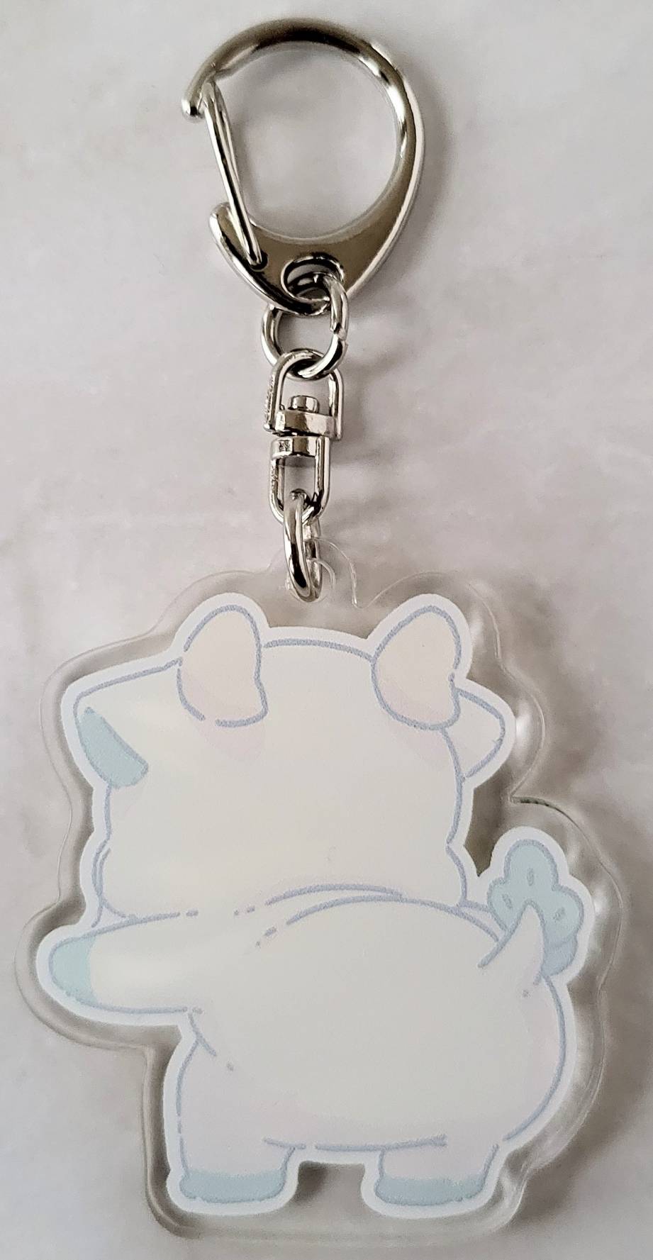 【デザフェス63：既存商品】二尾の小狐てnこ_おしり_アクリルキーホルダー　辰